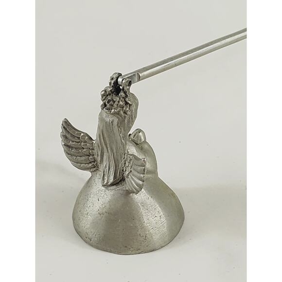 Rawcliffe Angel Candle Snuffer Extinguisher Pewter P. Davis 1979 Douter 8 3/4" - Picture 6 of 14